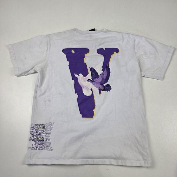 VLONE Good Intentions Shirt Mens‎ XL White NAV Album Doves Graphic Made USA - Picture 9 of 13